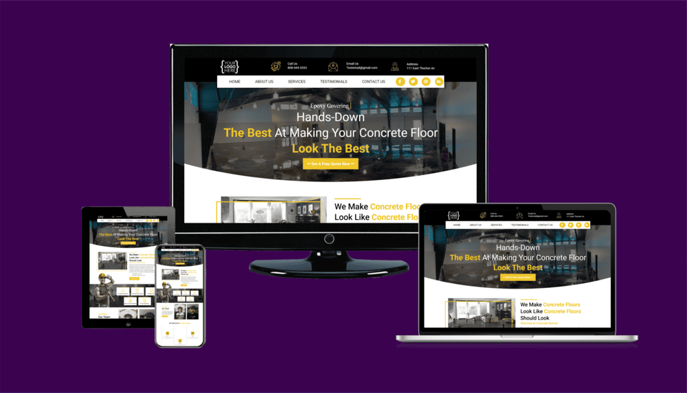 Contractor website example 10