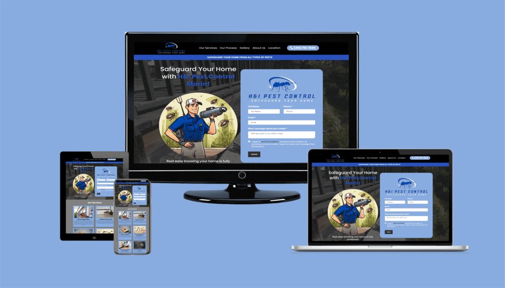 Contractor website example 11