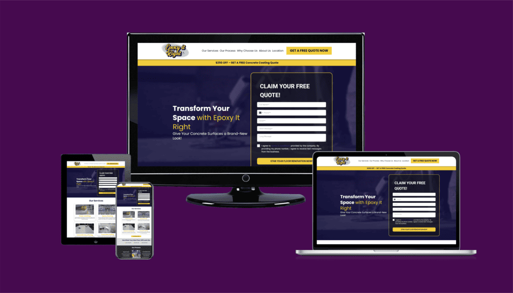 Contractor website example 8